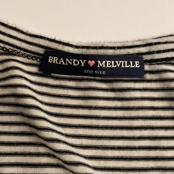 BRANDY MELVILLE long sleeved striped top - Picture 3 of 4